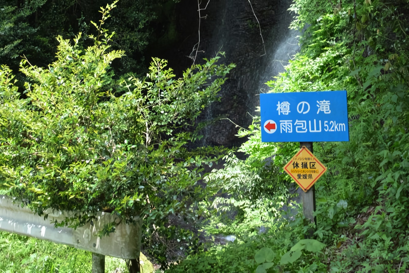 樽の滝手前の林道