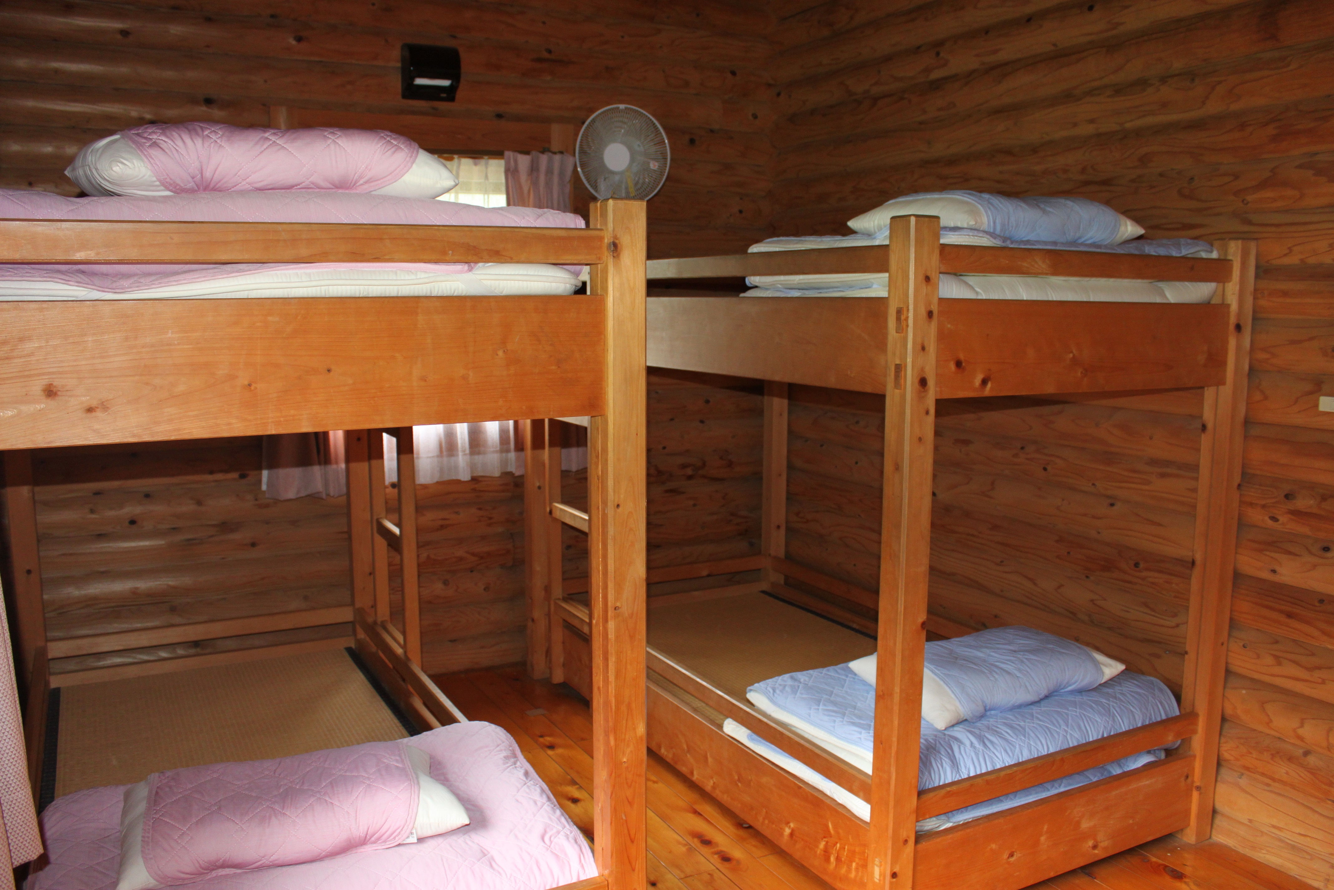 「いちご」の寝室は二段ベッド